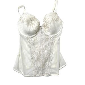 Victorias Secret lace bustier‎ lingerie bra Sz 34C white